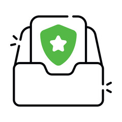 Modern design icon of police report 