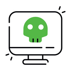 Modern design icon of system hacking 