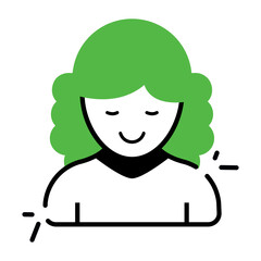 Unique design icon of judge 