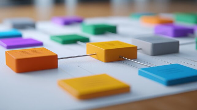 A vibrant collection of colorful magnets displayed in various patterns and arrangements for creative ideas and fun