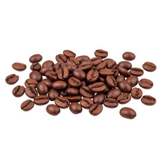 Naklejka premium Roasted coffee beans pile