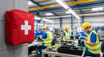 Workplace first aid kit: essential safety in manufacturing facility