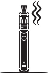 Electronic cigarette vector icon