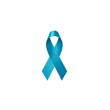 Blue awareness ribbon