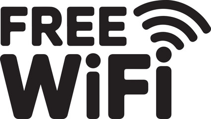Free WiFi hotspot wireless signal flat icon for apps and websites