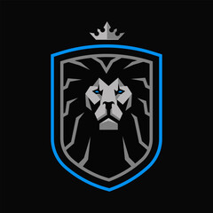 Lion on shield sports Logo