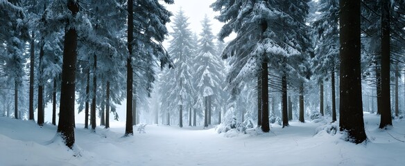 Quiet mindfulness blooms like a soft whisper among snow-covered pines in winters hush