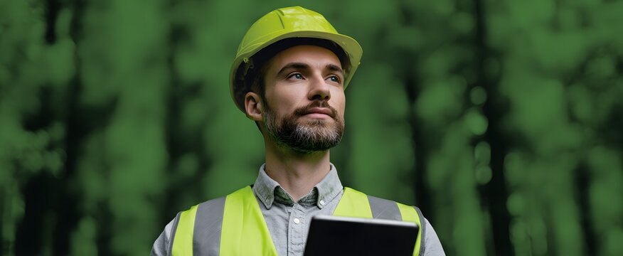 The comprehensive sustainability plan document presents ambitious future environmental goals and strategies