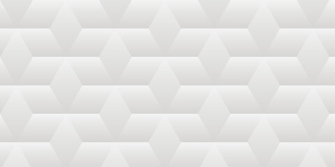 White geometric cube creative concept triangle overlap square technology background. digital cubes fabric and wallpaper grid block texture background.	
