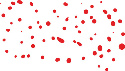 red dots on white background, simple abstract pattern
