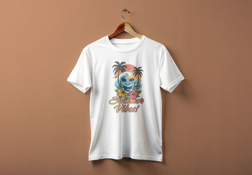 Summer Theme Tshirt Design Layout