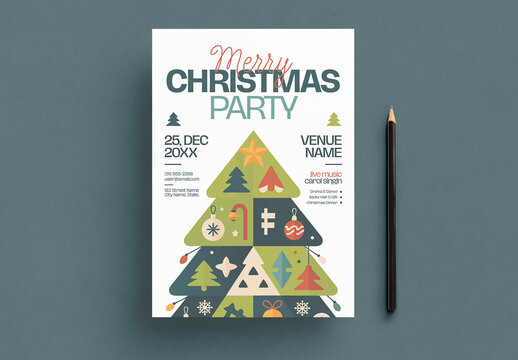 Christmas Party Flyer Layout
