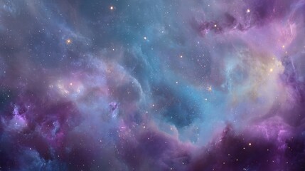 Galaxy full of twinkling stars and cosmic dust. Universe background with deep space nebula. Astrology and astronomy concept for wallpaper or art.