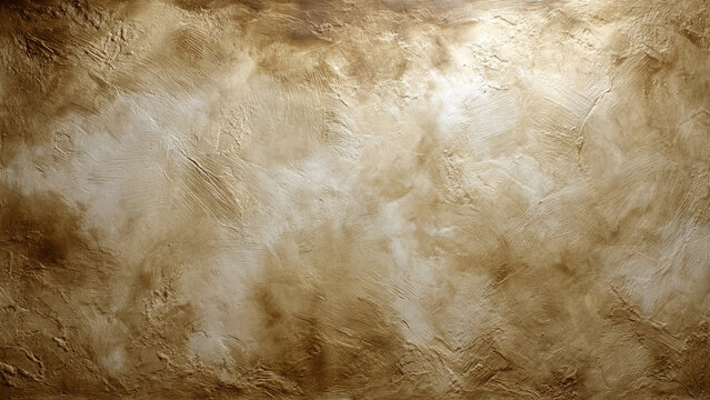 A rustic, textured wall surface in warm brown and beige tones, featuring a distressed plaster or paint finish, ideal for vintage backdrops.