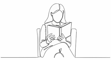 Woman engrossed in reading a book, enjoying quiet time indoors, focused on literature.