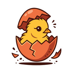 Curious Chick Emerges Svg