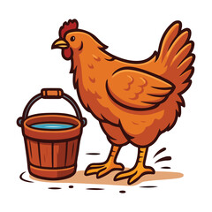 Curious Chickens Bucket Svg