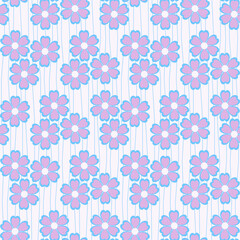 seamless floral pattern vector texture spring nature flowers summer leaf design