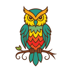 Abstract Owl Svg