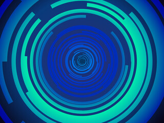 Futuristic Circular HUD Interface Background – Vector