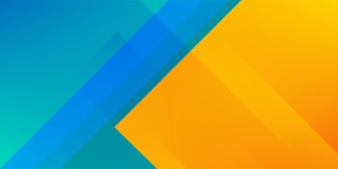 Fresh Orange Yellow Blue Background Banner Vector For PPT Social Media