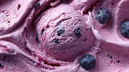 Indulge in creamy blueberry ice cream, a vibrant and refreshing treat perfect for summer days and delightful dessert promotions