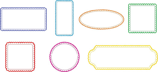 Decorative Colorful Frames Collection illustration