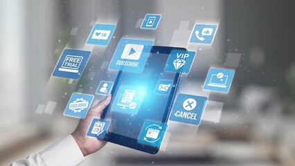 Concept of subscription services provides exclusive digital content. This model offers continuous access, enhancing subscription services with personalized experiences and benefits. Gist