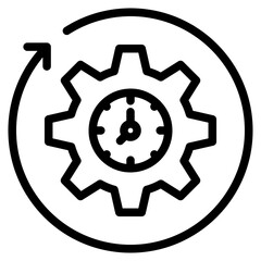 Clean Reliable icon in vector illustration Simple modern line style for apps, reports, and digital dashboards.