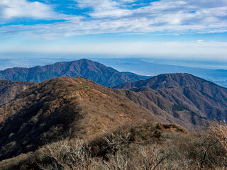 Fototapeta premium 塔ノ岳から望む表尾根