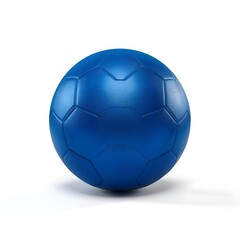 Fototapeta premium Modern Blue Handball Ball with Panel Design