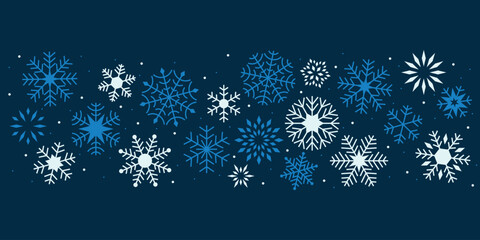 winter snowflake background, design element for christmas