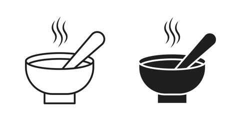 Soup icons for use web design,logo.Symbol illustration.