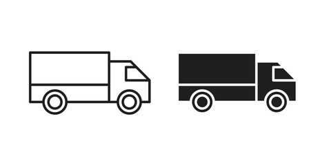 Truck icons for use web design,logo.Symbol illustration.