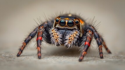 spider in a macro shot