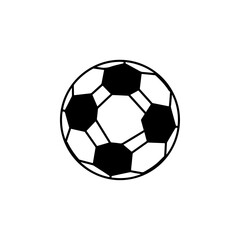 Obraz premium Classic Black and White Soccer Ball Illustration.