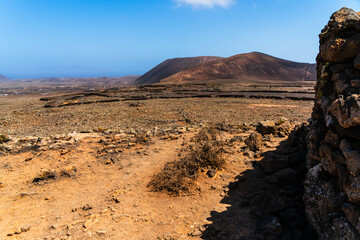 Volcanic landscape of Fuerteventura