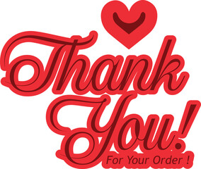 Thank You for Your Order Vector Design | Creative Graphic Template. Minimal “Thank You for Your Order” Vector Art. Elegant Thank You for Your Order Illustration. Creative Thank You for Your Order