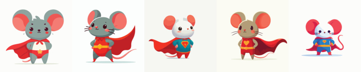 cute mouse vector in superhero costume © sarah16blakeyxh2