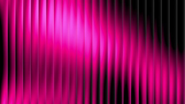 Pink reeded glass effect animation on dark background