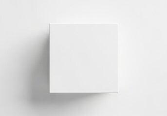 Fototapeta premium Blank white cardboard box isolated on white background