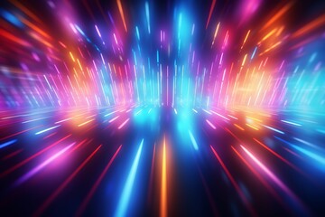 Blurred lights flashing colorful background