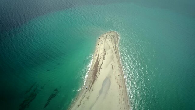 Drone Panorama of Sandy Beach from Multiple Angles, Kassandra