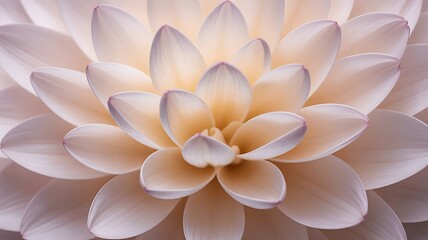 Fototapeta premium Elegant macro shot of a lotus flower with soft pastel colors