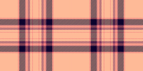 Stylish tartan pattern in peach tones. Perfect for backgrounds, fashion design, and festive holiday themes. Offers a classic, comforting vibe.