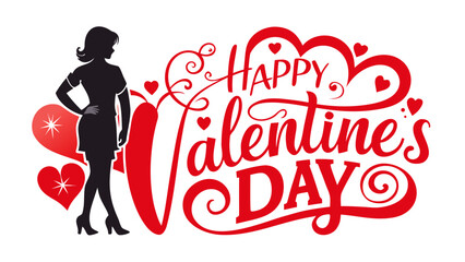 Love woman isolated on