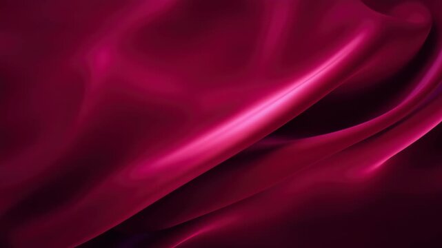 Silk drape crimson fabric luxury sheen smooth folds velvet glow soft wave curtains background texture with elegant curve and deep shadow creating sensual flow and rich abstract feel as velvet drape