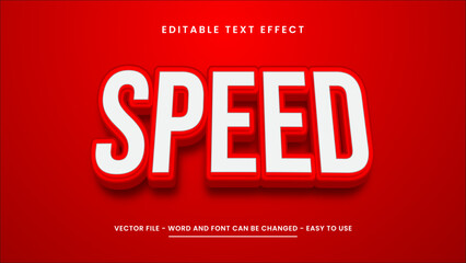 Speed editable text effect