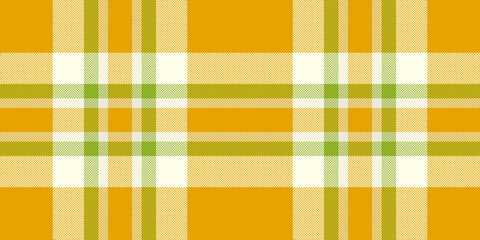Vibrant plaid pattern featuring cheerful hues of yellow, green and beige. A classic design, great for textiles, backgrounds and creative projects.