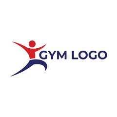 Dynamic Gym Logo Design - Fitness, Sports, and Workout Human Figure Vector Icon